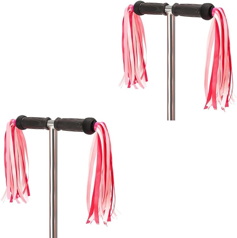 IEALODS 1Pair Kids Bike Handlebar Streamers, Children Scooter Handlebar Colorful Tassel Ribbon Bicycle Grips Baby Carrier Accessories - Image 2